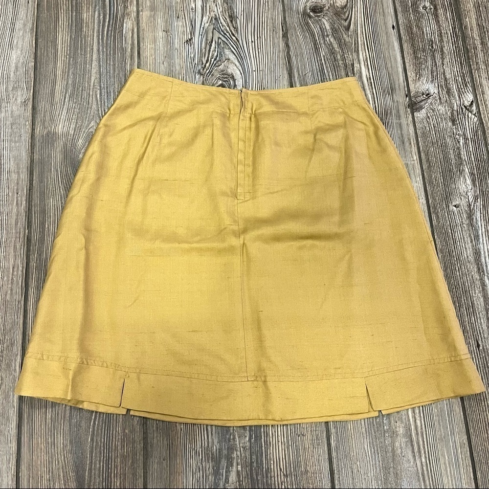 VINTAGE Telluride Clothing Co Silk Skirt Camel 6 - Picture 8 of 10